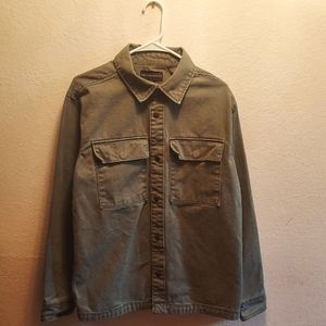 No Boundaries Men's Twill Shirt Jacket